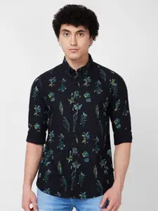 SPYKAR Floral Printed Cotton Casual Shirt