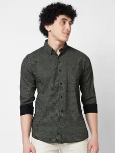 SPYKAR Long Sleeves Regular Fit Cotton Opaque Printed Casual Shirt