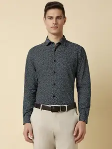 Allen Solly Slim Fit Micro Ditsy Printed Spread Collar Long Sleeves Cotton Formal Shirt
