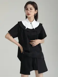 JC Collection Extended Sleeves High-Low Casual Shirt