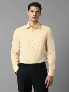 Louis Philippe Classic Fit Cotton Linen Formal Shirt