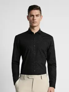 Peter England Slim Fit Abstract Printed Formal Shirt