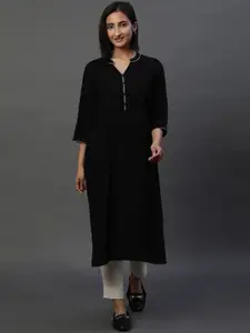 AURELIA Mandarin Collar Straight Kurta