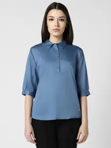 Van Heusen Woman Spread Collar Cotton Formal Shirt