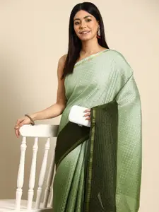 HERE&NOW Checked Ombre Saree