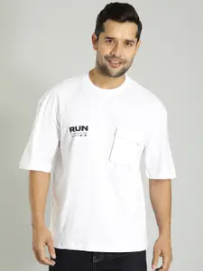 Indian Terrain Typography Printed Cotton Pockets T-shirt
