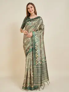 Fevinaa Ethnic Motifs Silk Blend Saree