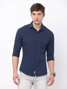 FLY 69 Premium Slim Fit Spread Collar Cotton Casual Shirt