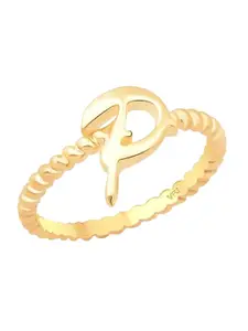 Vighnaharta Gold Plated Finger Ring