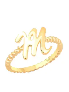 Vighnaharta Gold Plated Finger Ring