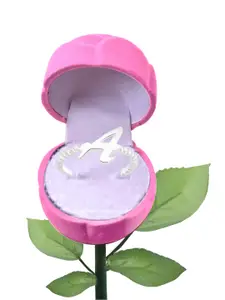 Vighnaharta Rhodium-Plated  Adjustable Finger Ring & Box