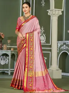 SILKWEAR Woven Design Zari Silk Cotton Mysore Silk Saree