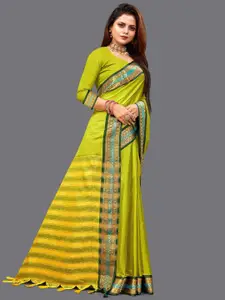 SILKWEAR Zari Silk Cotton Mysore Silk Saree