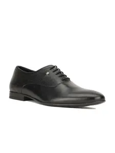 Hush Puppies Men Textured Leather Formal Oxfords