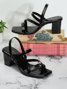 DressBerry Open Toe Block Heels