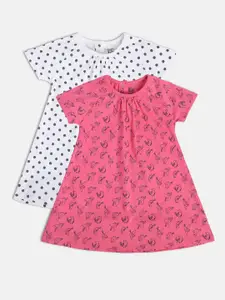 MINI KLUB Infants Pack Of 2 Print A-Line Dresses