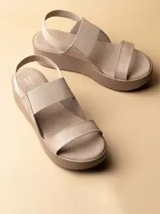 Ozuri Open Toe Flatform Heels