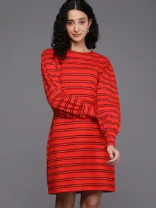 DOROTHY PERKINS Striped T-shirt Mini Dress