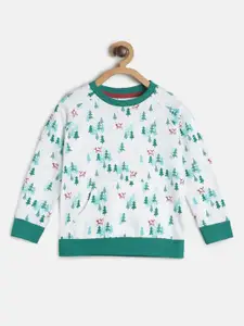 MINI KLUB Boys Conversational Printed Pullover Sweatshirt