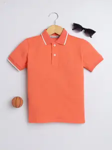 BAESD Boys Polo Collar Short Sleeves Cotton Regular T-shirt