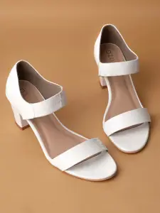 Ozuri Open Toe Backstrap Block heels
