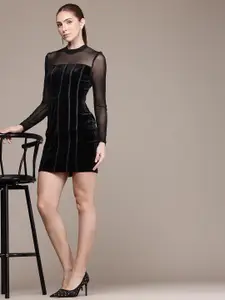 bebe Velvet Bodycon Mini Dress