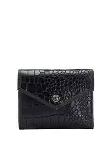 Da Milano Women Textured Leather Three Fold Wallet