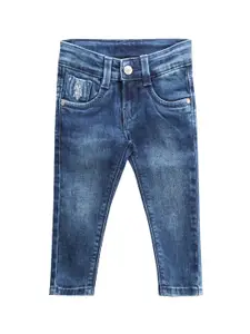 U.S. Polo Assn. Kids Boys Classic Slim Fit Light Fade Stretchable Jeans