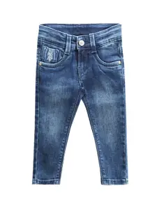 U.S. Polo Assn. Kids Boys Classic Slim Fit Light Fade Stretchable Jeans