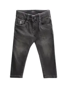 U.S. Polo Assn. Kids Boys Classic Slim Fit Light Fade Stretchable Jeans