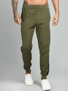 SQUIREHOOD Men Mid-Rise Cotton Joggers