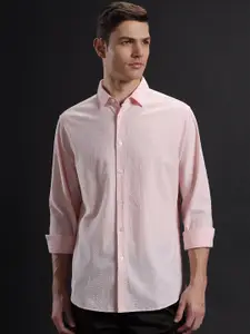 Aldeno Comfort Seersucker Spread Collar Long Sleeves Cotton Casual Shirt