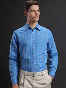 Aldeno Comfort Checked Spread Collar Long Sleeves Casual Shirt
