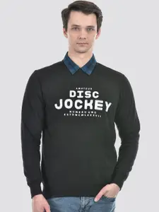 Numero Uno Typography Printed Long Sleeves Pullover