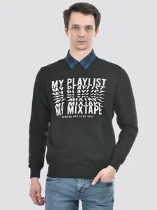 Numero Uno Typography Printed Long Sleeves Pullover