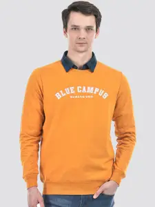 Numero Uno Typography Printed Pullover Sweatshirt