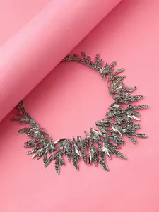 DressBerry Silver-Plated Statement Necklace