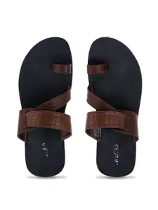Khadims Men Textured Comfort Sandals