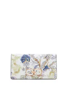 ALDO Women Floral Printed Embellished Two Fold Wallet