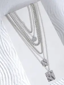JOKER & WITCH Silver-Plated Layered Necklace