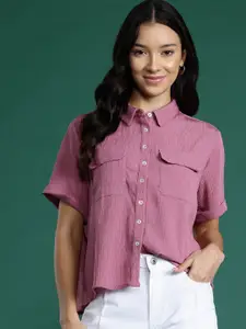 DressBerry Wrinkled Effect Casual Shirt