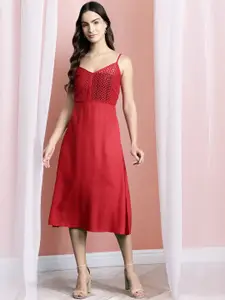 DressBerry Fit & Flare Midi Dress