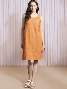 DressBerry Self Design Sheath Dress