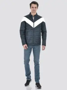 Numero Uno Colourblocked Lightweight Reversible Puffer Jacket