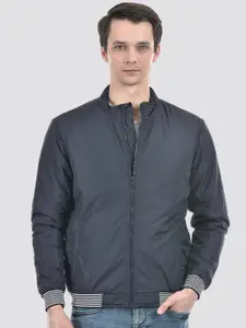 Numero Uno Stand Collar Lightweight Bomber Jacket