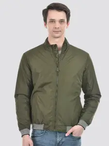 Numero Uno Mock Collar Lightweight Bomber Jacket