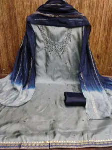 KALINI Floral Embellished Sequinned Unstitched Dress Material