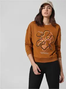 ONLY Graphic Printed Pure Cotton Pullover