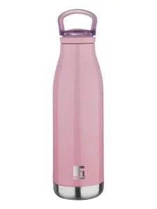BERGNER Pink & Silver-Toned Stainless Steel Flask Water Bottle 720ml