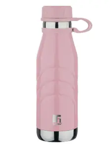 BERGNER Pink & Silver-Toned Stainless Steel Flask Water Bottle 1 ltr